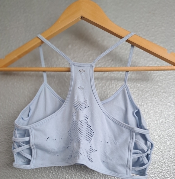 Aura Athletica Yoga Baby Blue Sports Bra   Size M/L - Picture 3 of 6